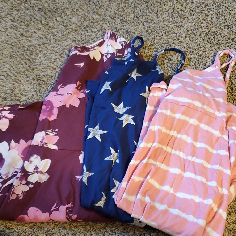 Two Old Navy dresses & one Children's Place dress